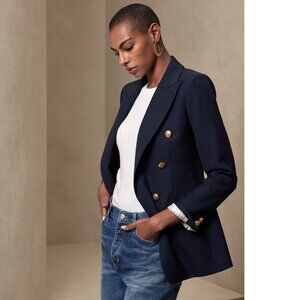 NWT Banana Republic Captains Blazer Navy